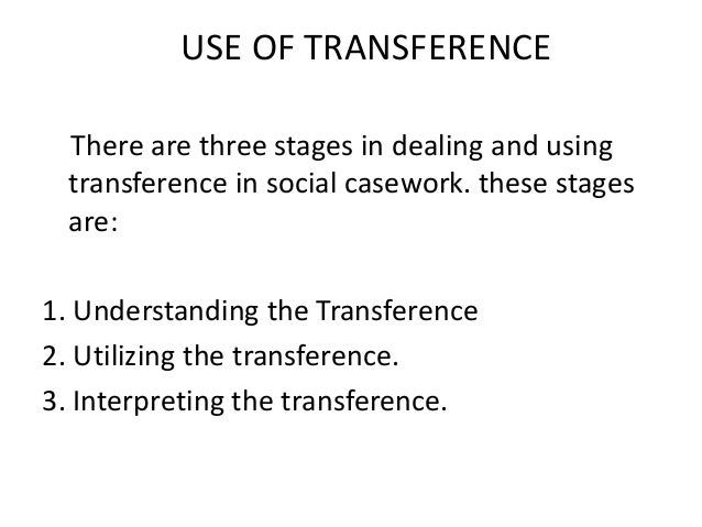 a case study of transference