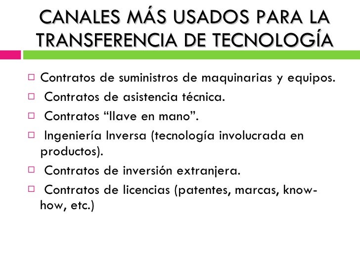 Transferencia de Tecnología