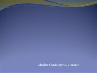 Muchas Gracias por su atención  