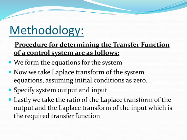 Transfer function, determination of transfer function in mechanical and ...