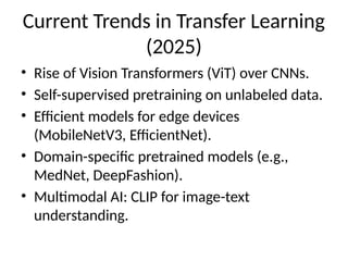 Transfer Learning with Pretrained Models | PPTX