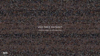 VGG FACE DATASET
Portrait images of 2,622 identities
 