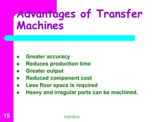 Transfer machines 