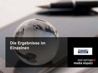 Die Ergebnisse im
Einzelnen
 