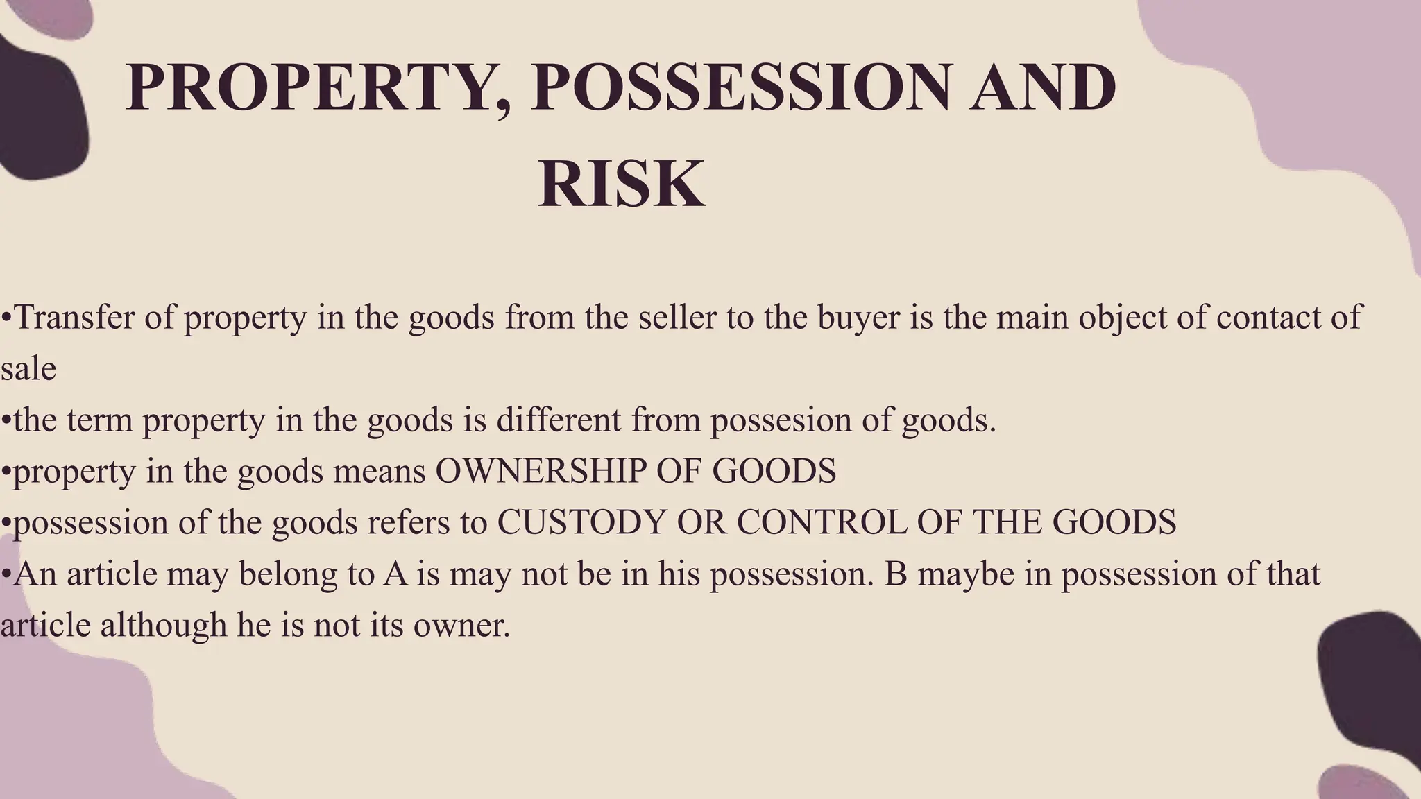 Unit 3 Transfer Of Ownership And Delivery Of Goods Part 1 – FZTTQT