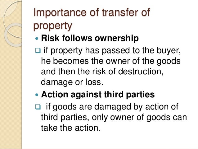 Transfer of property