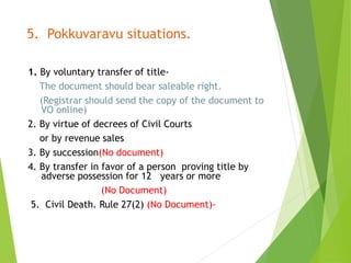 Pokkuvaravu - James Joseph AdhikarathilTransfer of registry PPT.ppt.pptx