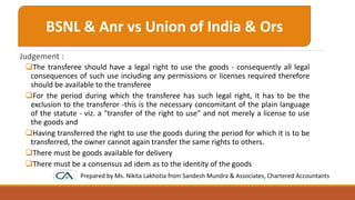 Transfer of right to use | PPTX