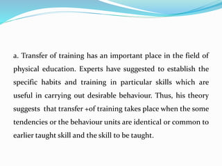 Transfer of training | PPTX