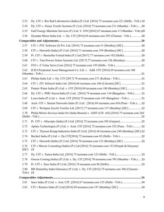Transfer pricing recent decisions | PDF