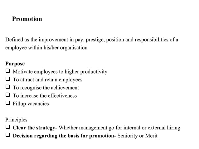 Transfer & promotion | PPT