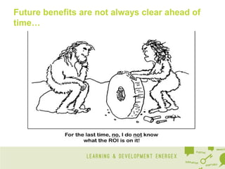 Future benefits are not always clear ahead of
time…

 
