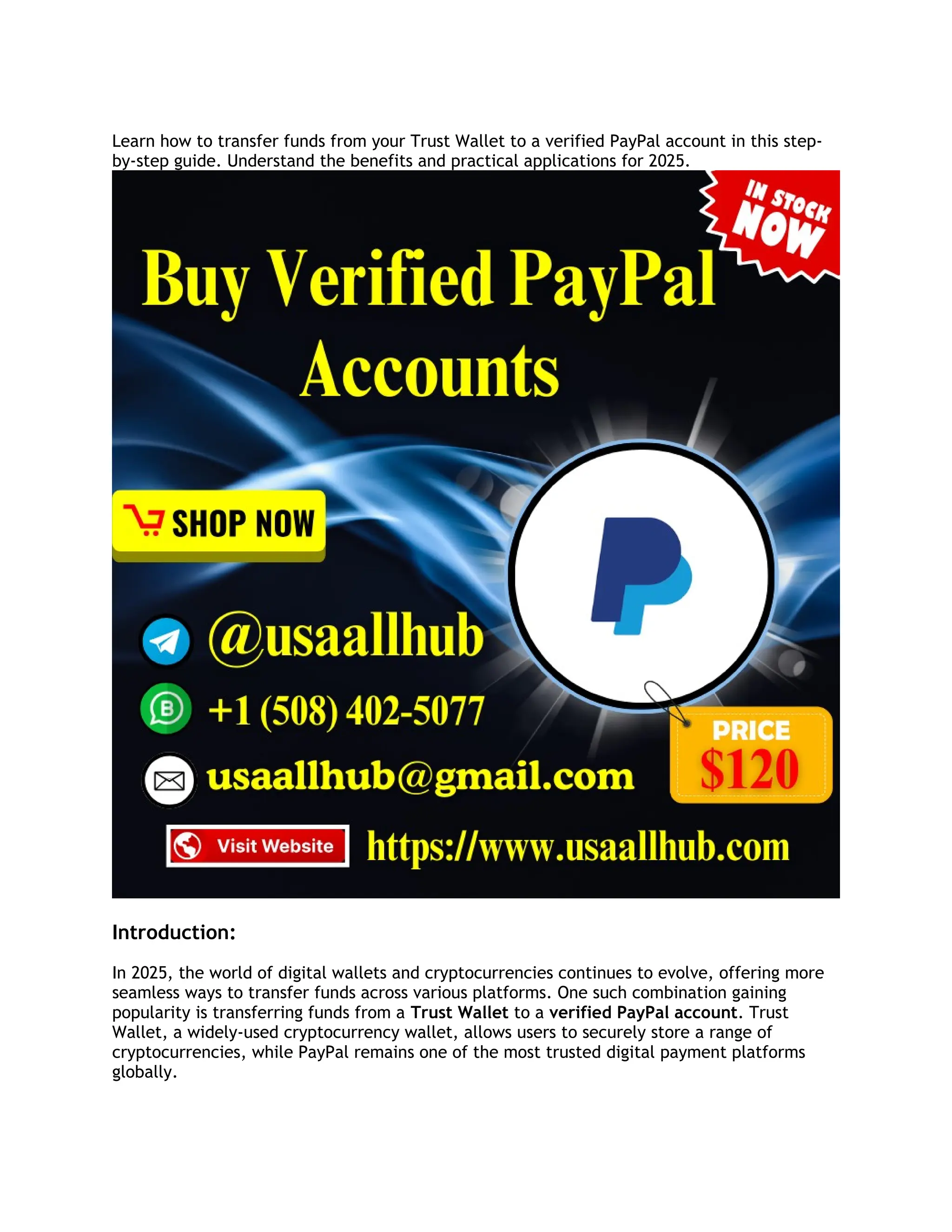 Transfer Trust Wallet to Buy Verified PayPal Accounts.docx