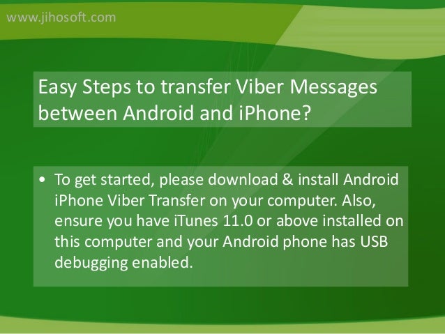 how to transfer viber messages between android and iphone 7 638