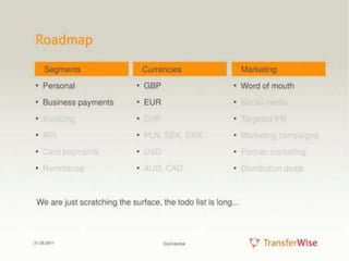 TransferWise Pitch Deck - not a template