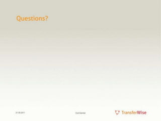 TransferWise Pitch Deck - not a template