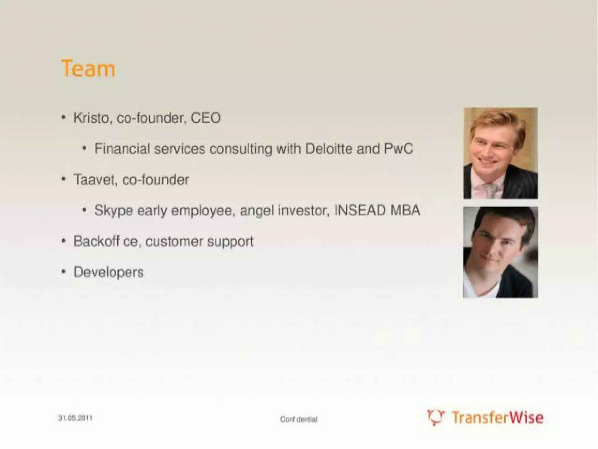 Transferwise: €56K VC investment turned into $3.5B. Transferwise's initial pitch deck