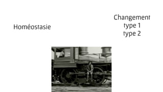 Homéostasie
Changement
type 1
type 2
 