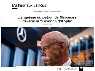 www.15marches.fr
@15marches
#LDTRA
stephane@15marches.fr
Malheur aux vaincus
 