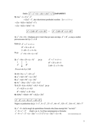 Transformacija Math Transformacije algebarskih izraza | PDF