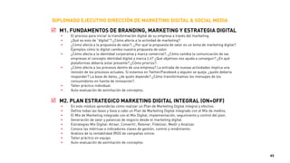 DIPLOMADO EJECUTIVO
DIRECCIÓN DE MARKETING
DIGITAL & SOCIAL MEDIA
9 JUNIO-10 SEPTIEMBRE 2015, 1ª EDICIÓN
Líder
Organización Redes sociales
LIDERAZGO PARA CREAR ORGANIZACIONES INNOVADORAS
Visión, decidir hacia dónde innovar
Cliente - Problema - Solución
Fomentar la experimentación y aprender de los fallos
Equilibrar y conectar los esfuerzos de exploración
y explotación
Exigir resultados y medir la innovación
>>
>>
>>
>>
>>
LIDERAZGO, INNOVACIÓN Y REDES SOC
Dedicación
Apertura e interacción
Transparencia
Autenticidad, generosidad y releva
>>
>>
>>
>>
CARACTERÍSTICAS DEL LÍDER INNOVAD
Integridad
Curiosidad
Perseverancia
Valor
Humildad
Sociales y comunicadores
Pasión
>>
>>
>>
>>
>>
>>
>>
Cículo
Virtuoso
Hace poco una universidad me propuso participar en un libro multiautor:
“Liderazgo: Hoja de Ruta”. La colaboración desinteresada de los participan-
tes pretendía contribuir al debate abierto sobre liderazgo desde diferentes
ópticas en un momento social y económico en el que no siempre es fácil
encontrar referentes. En mi caso, la invitación era para reflexionar sobre
liderazgo, innovación y un poco sobre redes sociales. Este documento co-
rresponde con dicho capítulo, salvo las imágenes, que son una novedad.
43
 