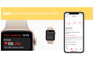 Apple crea el reloj que se preocupa por tu salud
 