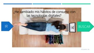 ¿He cambiado mis hábitos de consumo con
las tecnologías digitales?
IR BUSCAR
LEA SULMONT, 2019
 