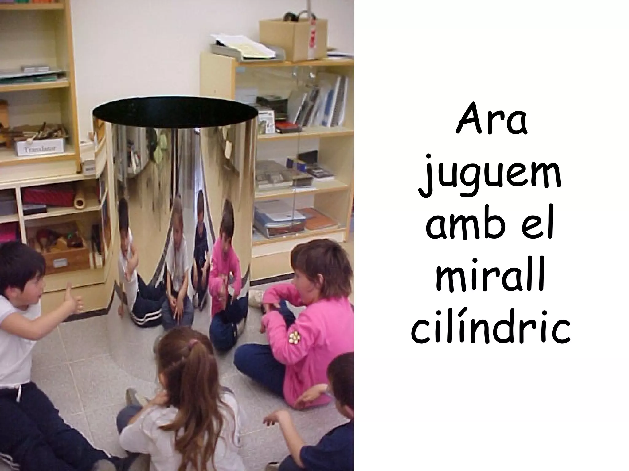 Ara
juguem
 amb el
 mirall
cilíndric
 