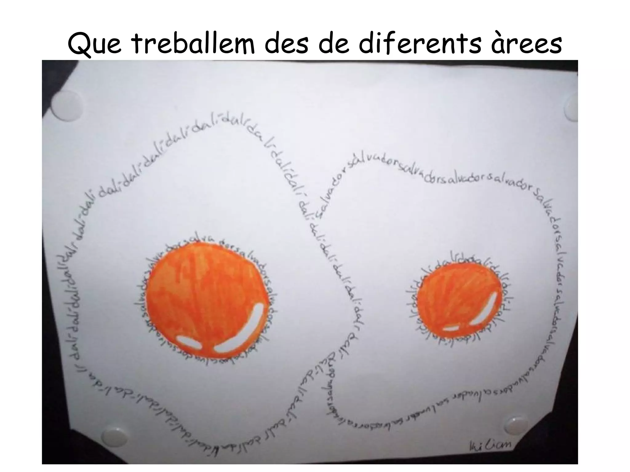 Que treballem des de diferents àrees
 