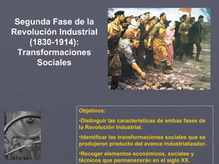 Segunda Fase de la Revolución Industrial (1830-1914): Transformaciones Sociales ,[object Object],[object Object],[object Object],[object Object]