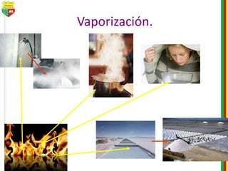 Vaporización.
 