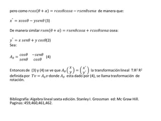 Transformacion lineal