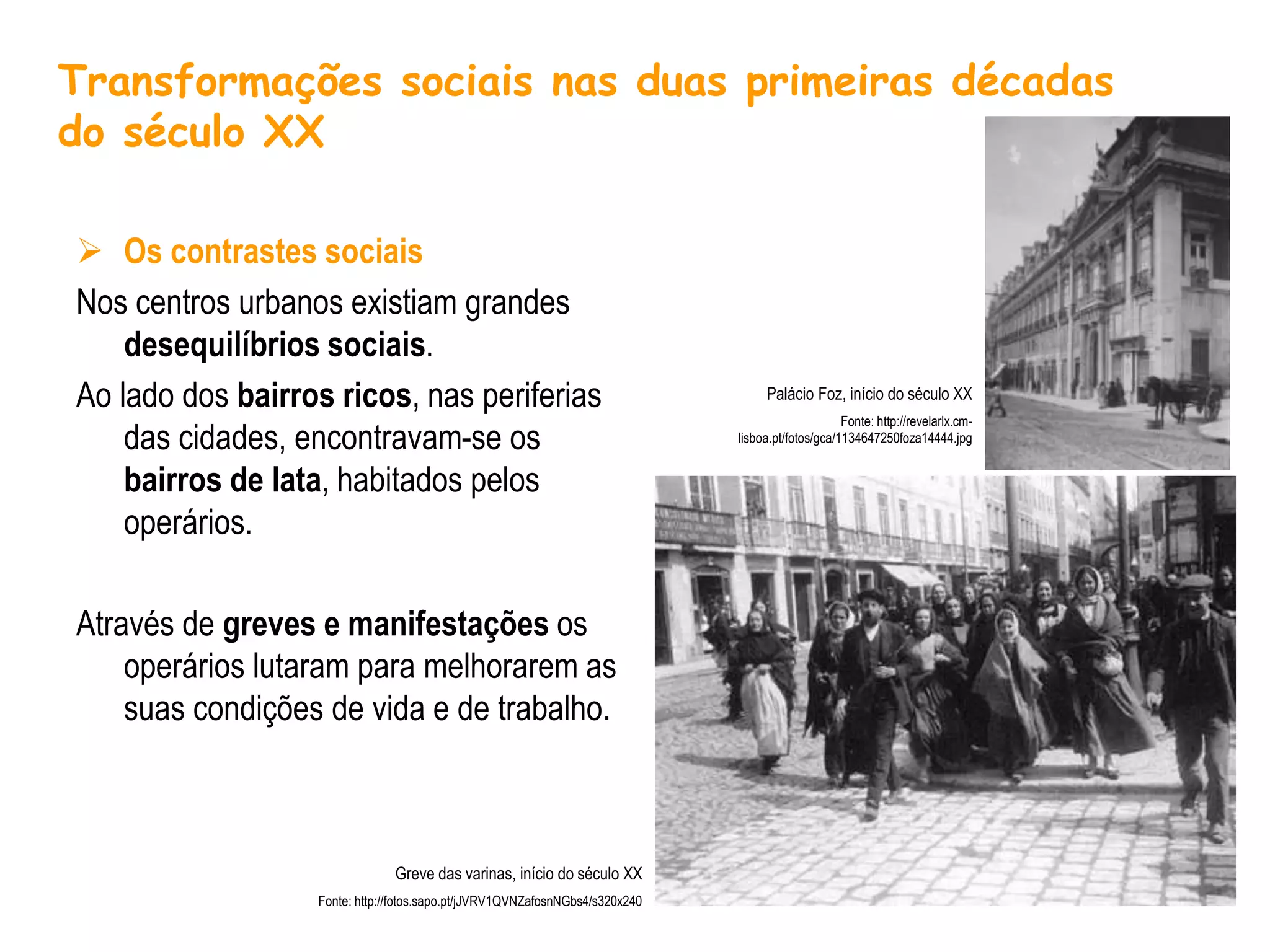 Transformações socioculturais dos inícios do século XX | PPTX