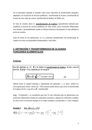 Transformada de laplace | PDF