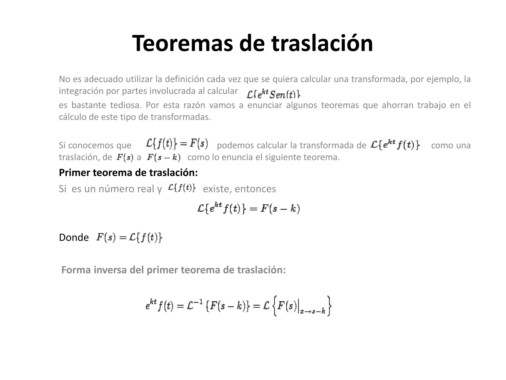 Transformadas Inversas Transformada inversa de laplace | PPTX