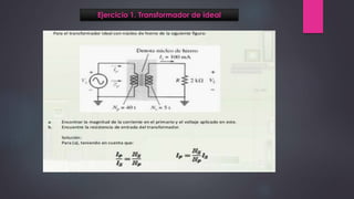 Ejercicio 1. Transformador de ideal
 