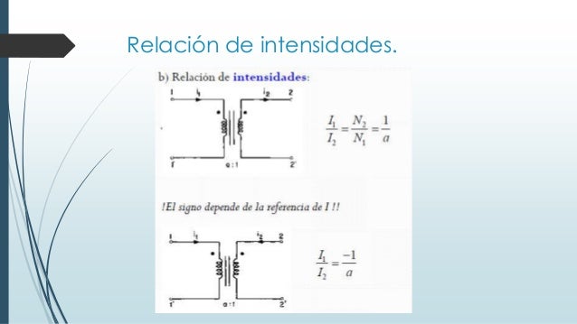 El Transformador Ideal Marcas De Polaridad E Impedancias Reflejadas