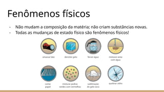 Transformações Físicas e Químicas: Fenômenos e Exemplos para 8º Ano | PPTX