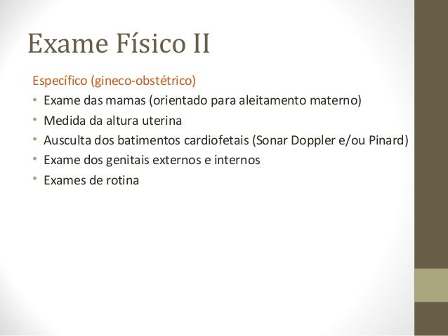 Exame toque gravidez