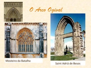 O Arco Ogival Saint Adriá de Besos Mosteiro da Batalha 