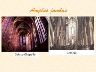 Amplas janelas Sainte-Chapelle Colónia 