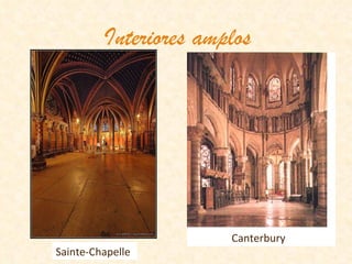 Interiores amplos Sainte-Chapelle Canterbury 
