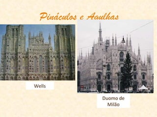 Pináculos e Agulhas Duomo de Milão Wells 