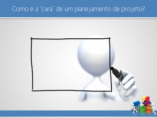 Como é a “cara” de um planejamento de projeto?
 