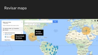 Revisar mapa
Pontos
perdidos
Quantidade
de linhas
 