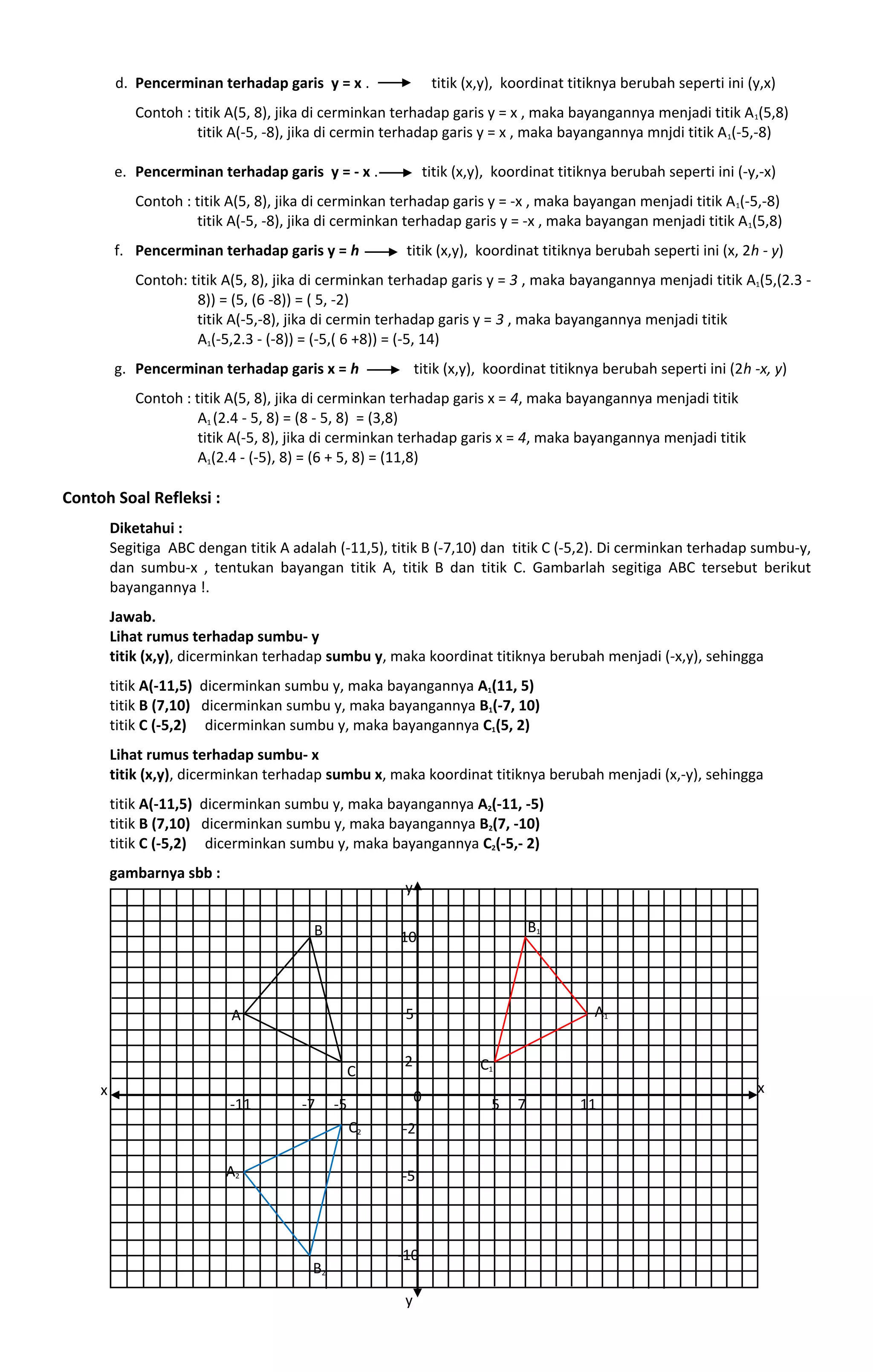 Latihan Soal Matematika dan Fisika Tentang Transformasi | PDF
