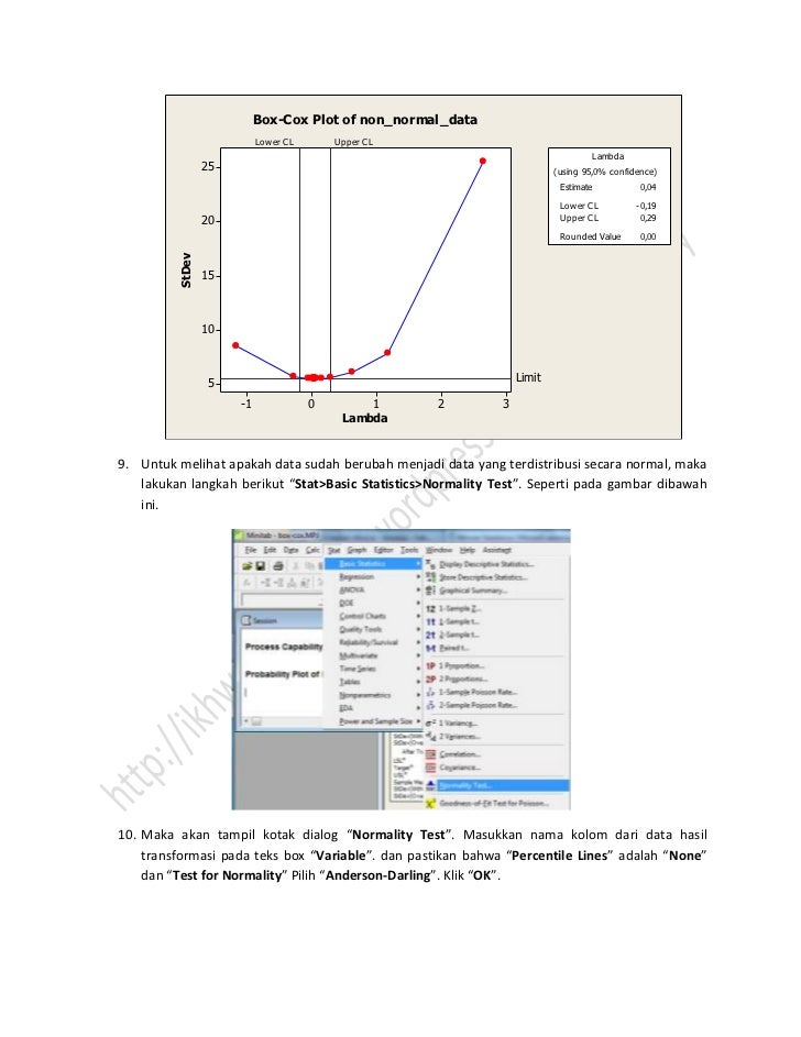 Transformasi Box Cox