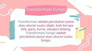 Transformasi Fungsi kelas 12 kurikulum merdeka | PPTX