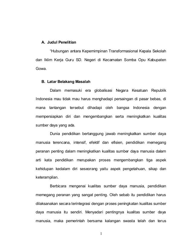 Transformasi Kepsek Iklim Guru