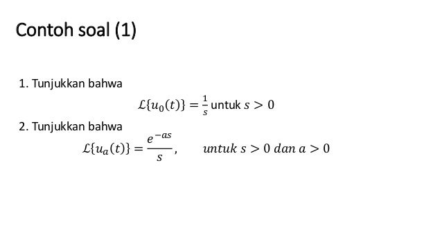 Transformasi Laplace Bag Kedua